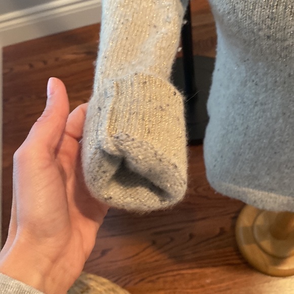 J Crew lambs wool metallic crew neck sweater - Picture 3 of 6